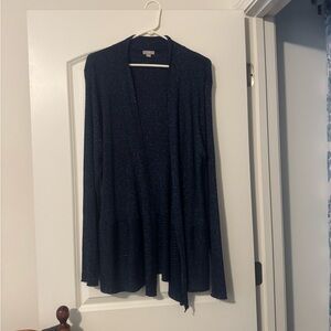 J. Jill Midnight Blue Open Cardigan